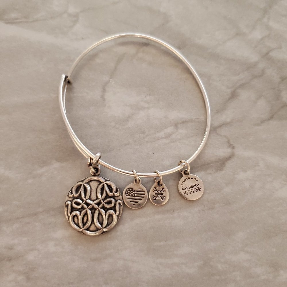 💖 Alex and Ani Silver Path of Life Expandable Charm Bracelet 💖 - Picture 1 of 7